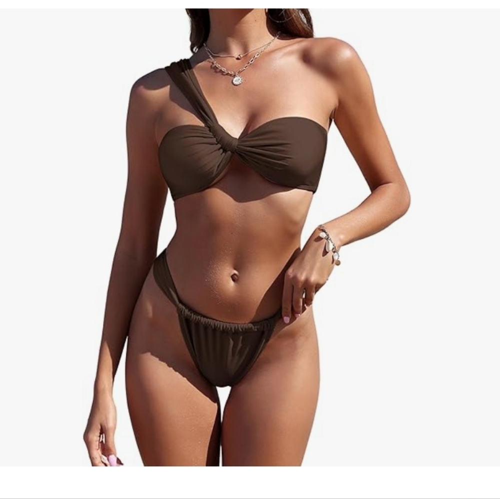 Elegant Brown Women's Intimate Set